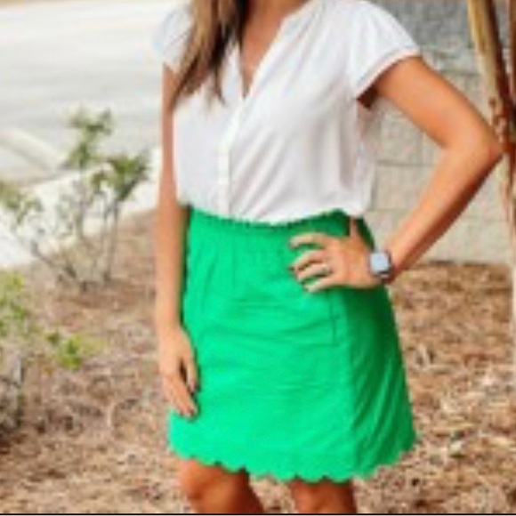 Jcrew womens green skirt - Picture 4 of 4